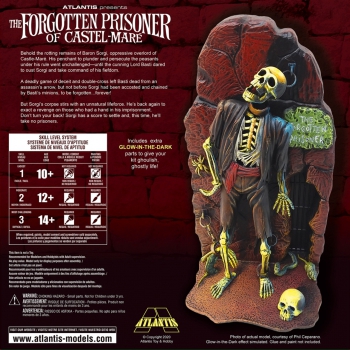 Plastikmodell – ATLANTIS Models „Forgotten Prisoner“ 1:8 Forgotten Prisoner Of Castle Mare Square Box Glow in the Dark Edition – AMCA453